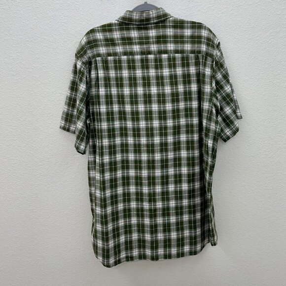 Carhartt Green Plaid Short Sleeve Cotton Button Up Shirt S278 FTG Mens size XL - Picture 5 of 5